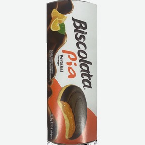 Печенье Biscolata Pia c апельсиновой начинкой 100л.