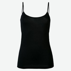 Майка женская «Каждый день» на бретелях черная, р.44