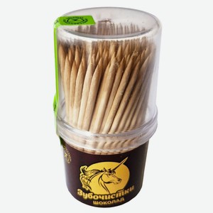 Зубочистки «Единорог» береза с шоколадным кончиком, 150 шт