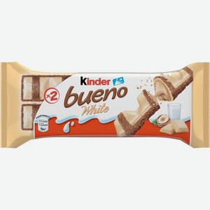 Батончик вафельный Kinder Bueno White 39г, 39 г