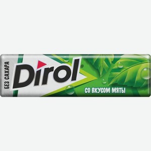 Жевательная резинка Dirol Мята без сахара 13.6г, 14 г