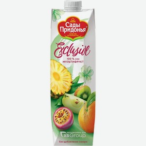 Сок Сады Придонья мультифрукт с мякотью восстановленный для питания детей с 3-х лет 0.95л, 950 мл