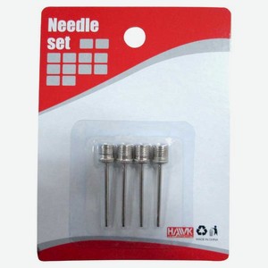 Набор игл для накачивания мячей, 4 шт