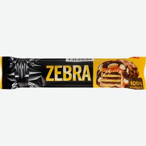 Вафли O ZERA Зебра с молочной шоколадной глазурью, Россия, 40 г