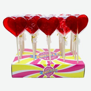 Карамель леденцовая «РусКонфета» Сердце литое вкус клубники, 70 г 1 шт