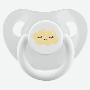 Пустышка, скошенная форма соска Lubby, от 6 мес., латекс