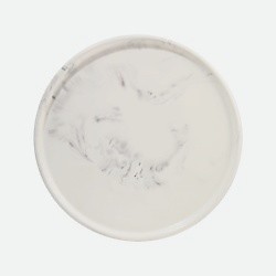 Декоративный поднос круглый 27 см. Мрамор