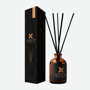VENEW Диффузор ароматизатор для дома парфюм Кожа Сантал, 50 мл
