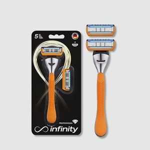 INFINITY Бритва мужская PRO 5 +2 кассеты подарочный набор, 1 шт.