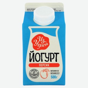 Йогурт питьевой «Из Углича» персик 1,5% БЗМЖ, 500 г