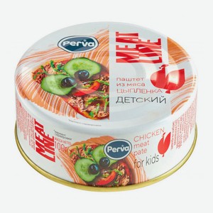 Паштет Perva Meat Line с мясом цыпленка, 100 г