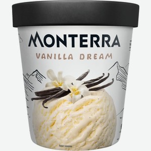 Пломбир Monterra ванильный 14% БЗМЖ 252г, 480 мл