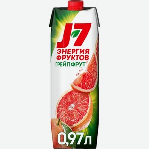 Нектар J7 Грейпфрут с мякотью 0.97л, 970 мл