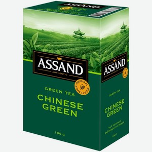 Чай зеленый Assand Chinese Green листовой 100г, 100 г