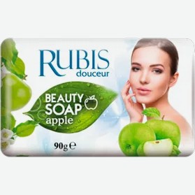 Мыло RUBIS туалетное твердое Яблоко, 90 г