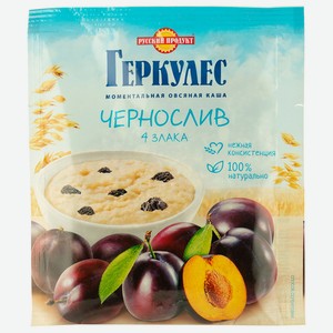 Каша овсяная Геркулес 4 злака с черносливом 35г