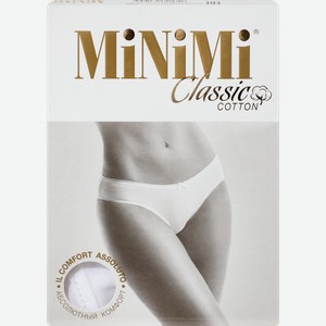 Трусы женские MINIMI слипы размеры в ассортименте, bianco, Арт. BO221 Slip