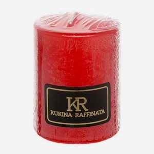 Свеча столбик Оптторгсоюз Красная d-56мм h-80мм