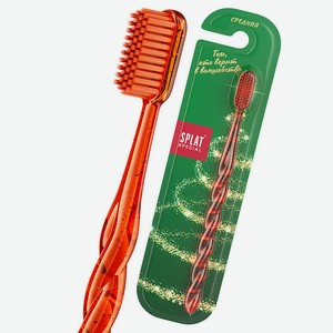 SPLAT Комплексная зубная щетка Белоснежная улыбка, средняя Special, Оранжевая, 1 шт