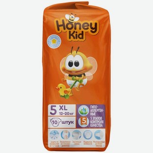 Подгузники Honey Kid XL 12-20кг 10шт, 10 шт
