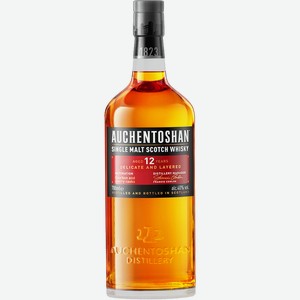 Виски AUCHENTOSHAN Double Cask Шотландский односолодовый 12 лет 40%, п/у, 0.7л