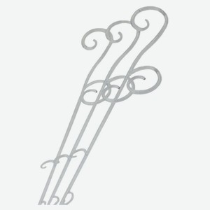 Опора для орхидей прозрачная, 60 см