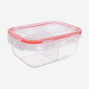 Контейнер с замком трёхсекционный, 0,8 л, в ассортименте