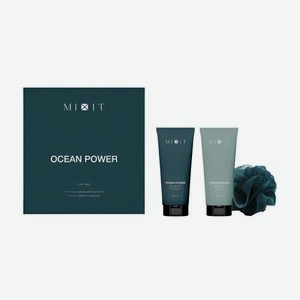 Подарочный набор для мужчин Ocean Power Mixit Гель для душа 200мл + Шампунь 200мл + Мочалка в ассортименте