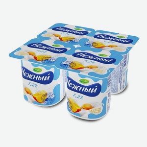 Йогурт Campina Нежный с соком абрикоса-манго, 1.2%, 100 г