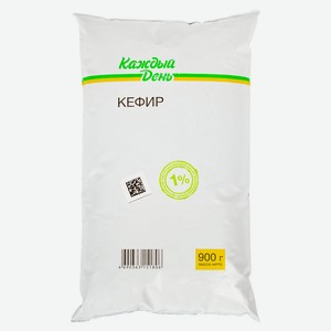 Кефир «Каждый день» 1% БЗМЖ, 900 мл