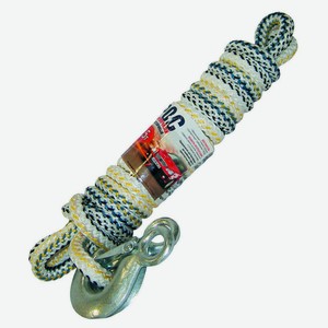 Трос буксировочный «Сигма» веревочнй с двумя крюками 4,5 т, 5 м