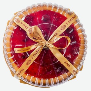 Пирог-торт песочный «У Палыча» Чизкейк с вишней и творожным сыром без глютена нарезка охлажденный, 600 г