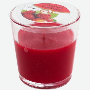 Свеча Клубника ароматическая в стакане, 1 шт