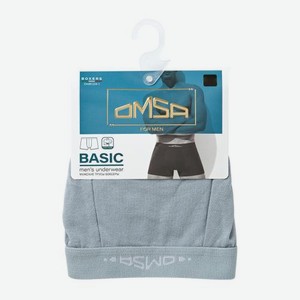 Мужские боксеры с открытой резинкой р.48-l Grigio Chiaro Omsa