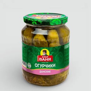 Огурчики маринованные «Дядя Ваня» Дамские, 680 г