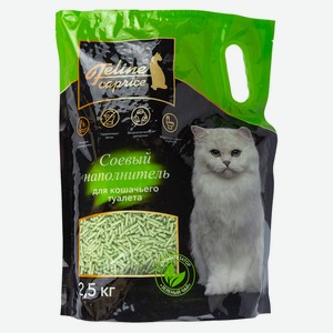 Наполнитель комкующийся соевый Feline Caprice Tofu Green Tea