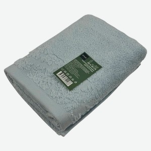 Полотенце махровое Actuel хлопок банное голубое, 50х90 см