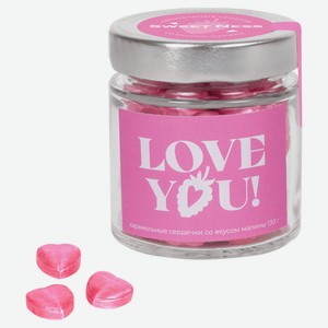 Конфеты карамельные Sweet Ness Сердечки со вкусом малины, 130 г 1 шт