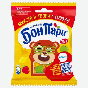Мармелад Бон Пари Забавный медвежонок 75 г 1 шт. дизайн в ассортименте