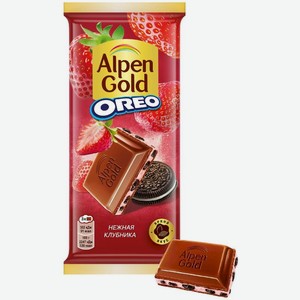 Шоколад Alpen Gold Нежная клубника молочный 85г, 85 г