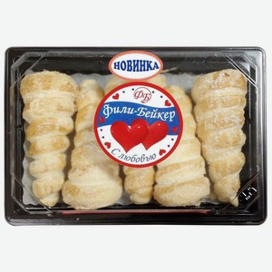 Пирожное Фили-Бейкер Трубочки слоеные с кремом 100г, 100 г