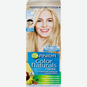 Краска для волос COLOR NATURALS 111 Платиновый блонд, с 3 маслами, 110мл