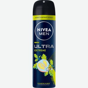 Антиперспирант-спрей мужской NIVEA Ultra extreme с бодрящим ароматом помело и дуба, 150мл