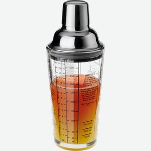 Шейкер мерный Аполло стекло нержавеющая сталь 450мл в ассортименте