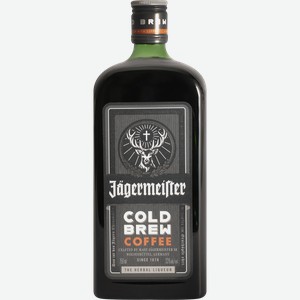 Ликер JAGERMEISTER Колд Брю Кофе 33%, десертный, 0.75л