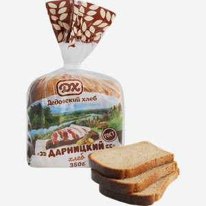 Хлеб ДЕДОВСКИЙ ХЛЕБ Дарницкий, в нарезке, 350г
