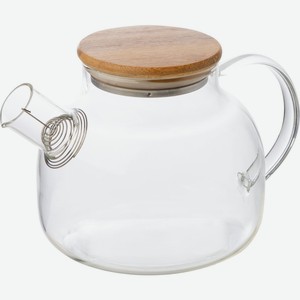 Чайник заварочный Foresta di bambu, объем 1 л, из боросилика