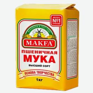 Мука Makfa пшеничная в/с, 1 кг