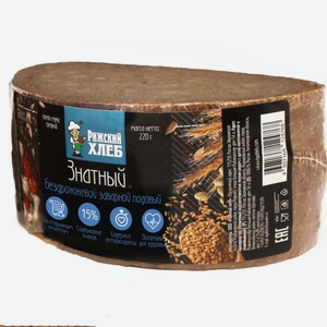 Хлеб Рижский Хлеб Знатный бездрожжевой заварной нарезка 220г, 220 г