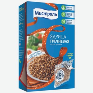 Гречка Мистраль ядрица 5х80г, 400 г
